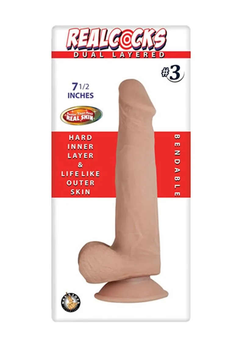 Realcocks Dual Layered #3 Bendable Dildo