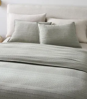 Reese Linen Cotton Duvet Cover & Shams - Celadon