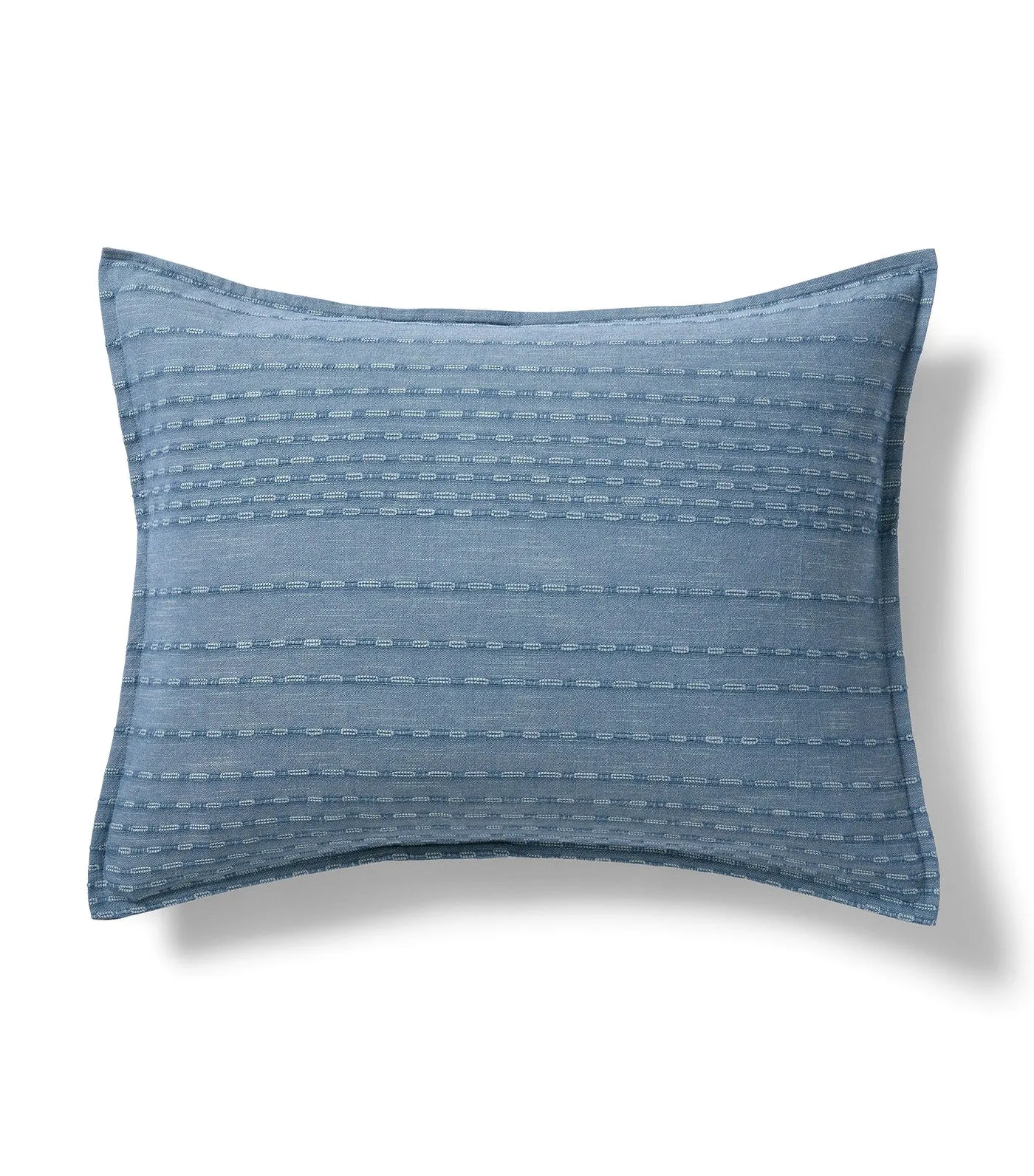 Reese Linen Cotton Duvet Cover and Shams - Marina Blue