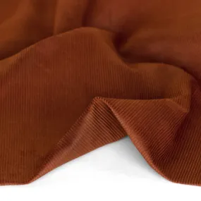 Remnant- 1m - Fine Cotton Corduroy -  Brick