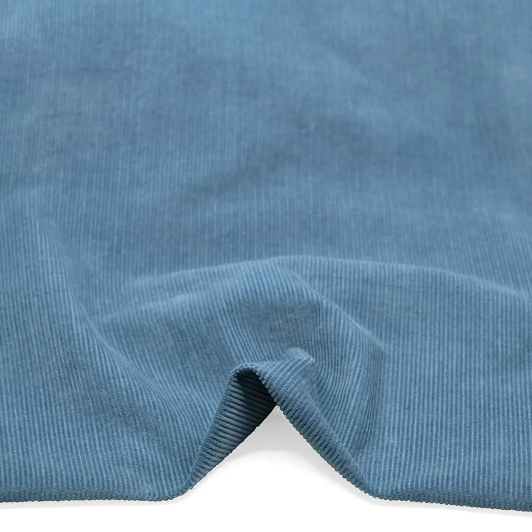 Remnant - 50cm - Fine Cotton Corduroy - Canal