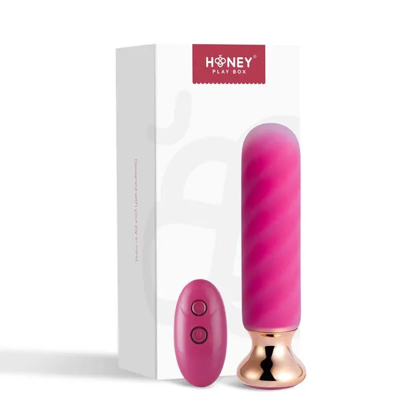 Rose Twister Hands-Free Remote Control Vibrating Anal Plug
