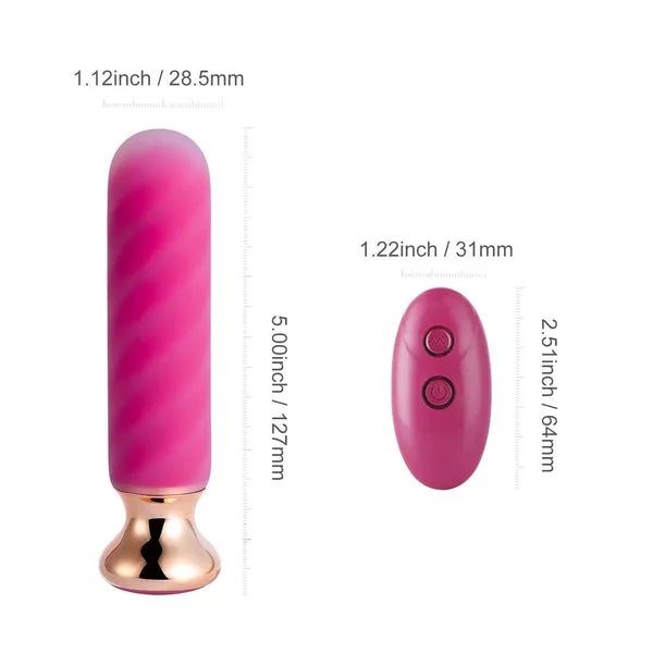 Rose Twister Hands-Free Remote Control Vibrating Anal Plug