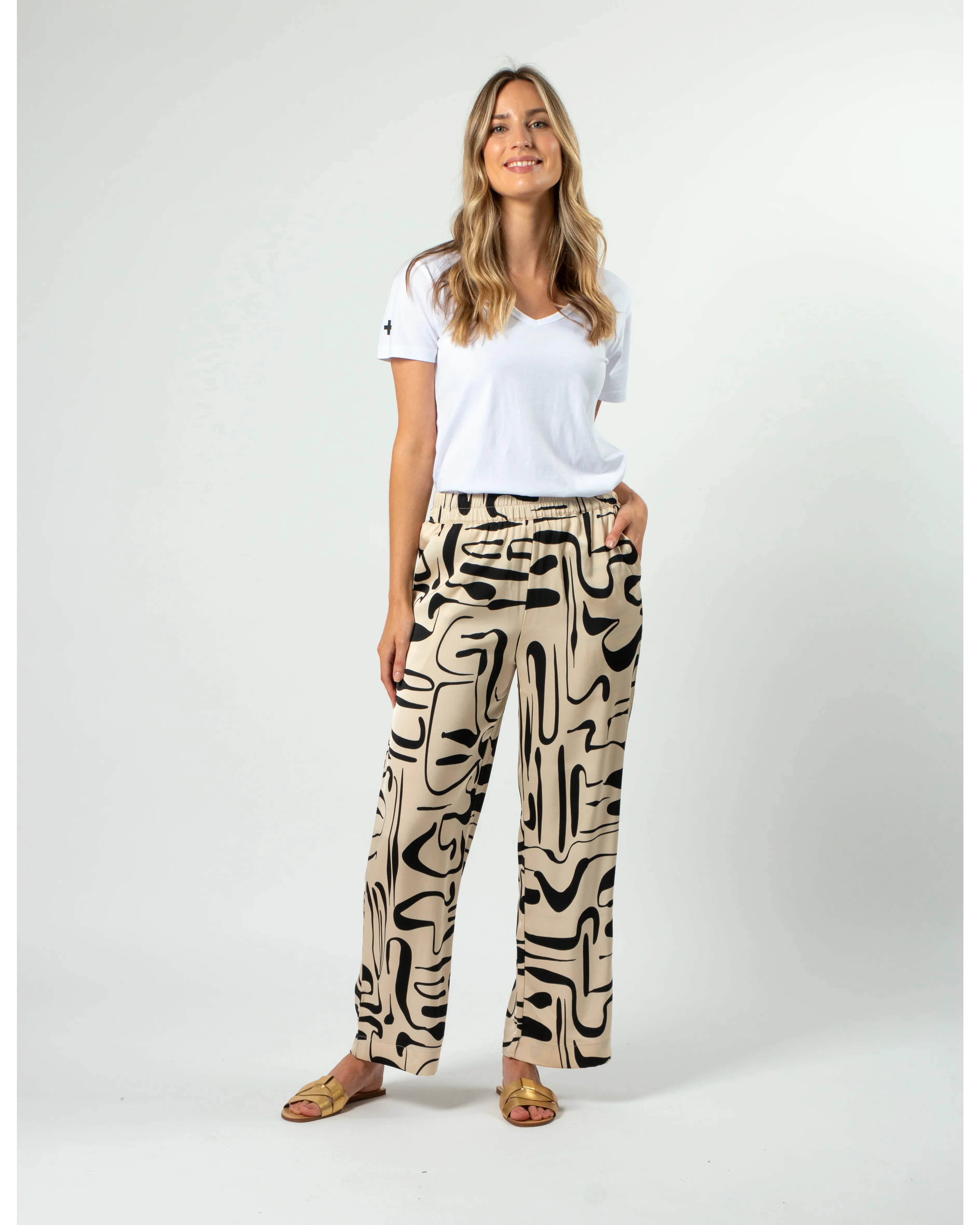 Ruth Pants - Painterly Geo