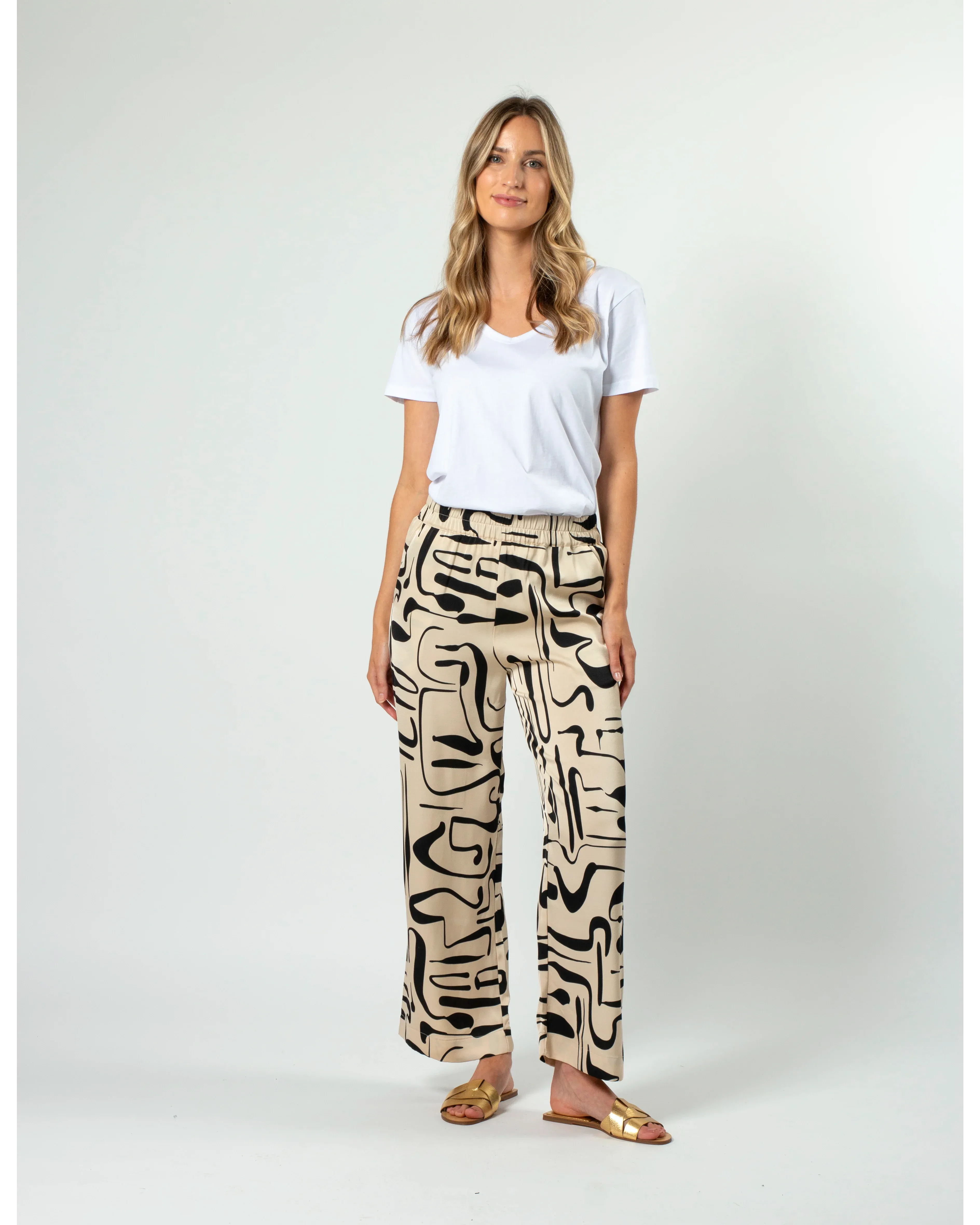 Ruth Pants - Painterly Geo