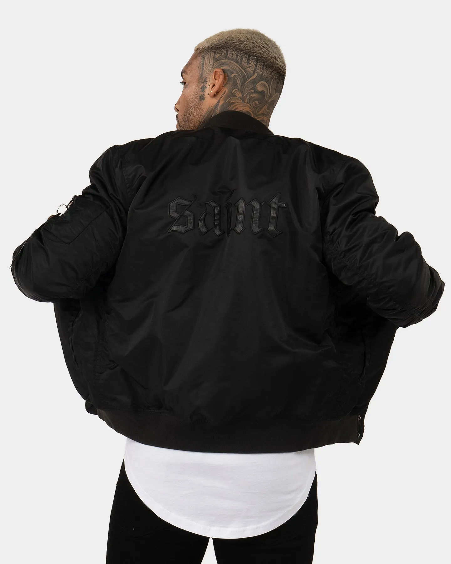 Saint Morta Cambronne Bomber Jacket Black/Black