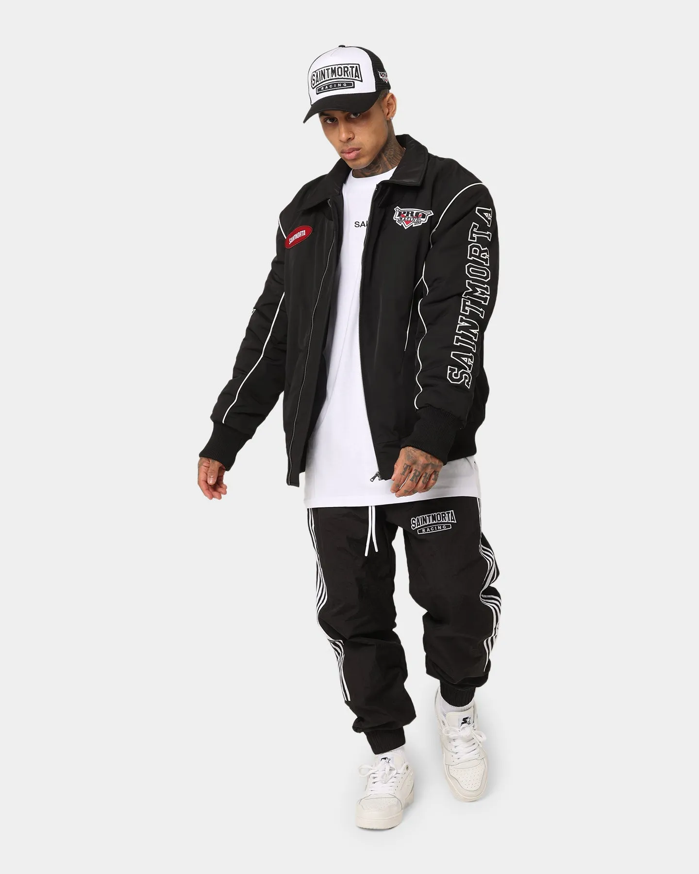 Saint Morta Pro Racing Bomber Jacket Black