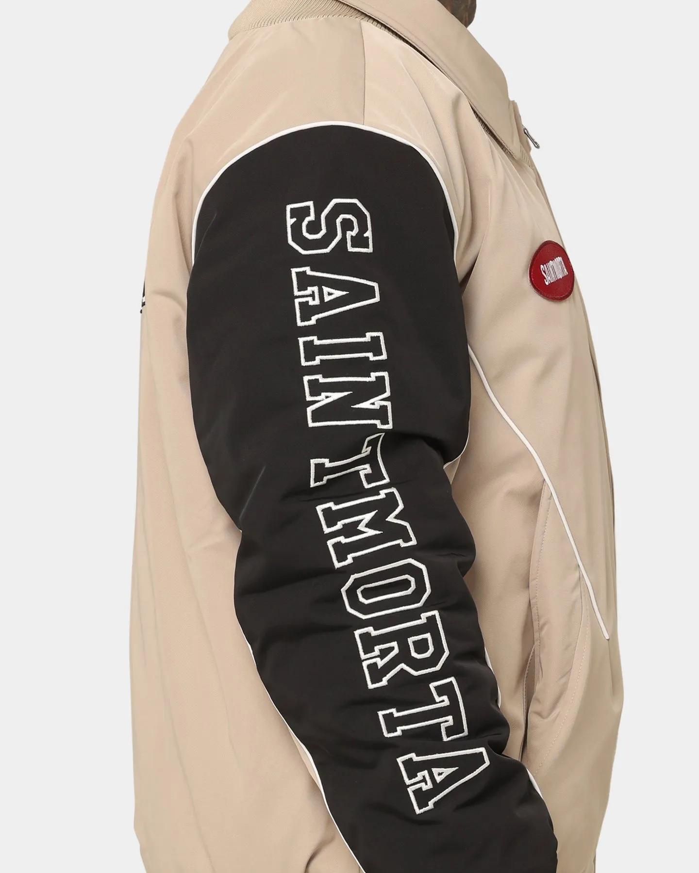 Saint Morta Pro Racing Bomber Jacket Stone/Black