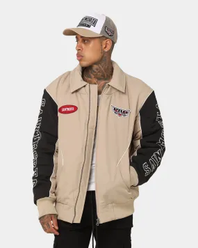 Saint Morta Pro Racing Bomber Jacket Stone/Black
