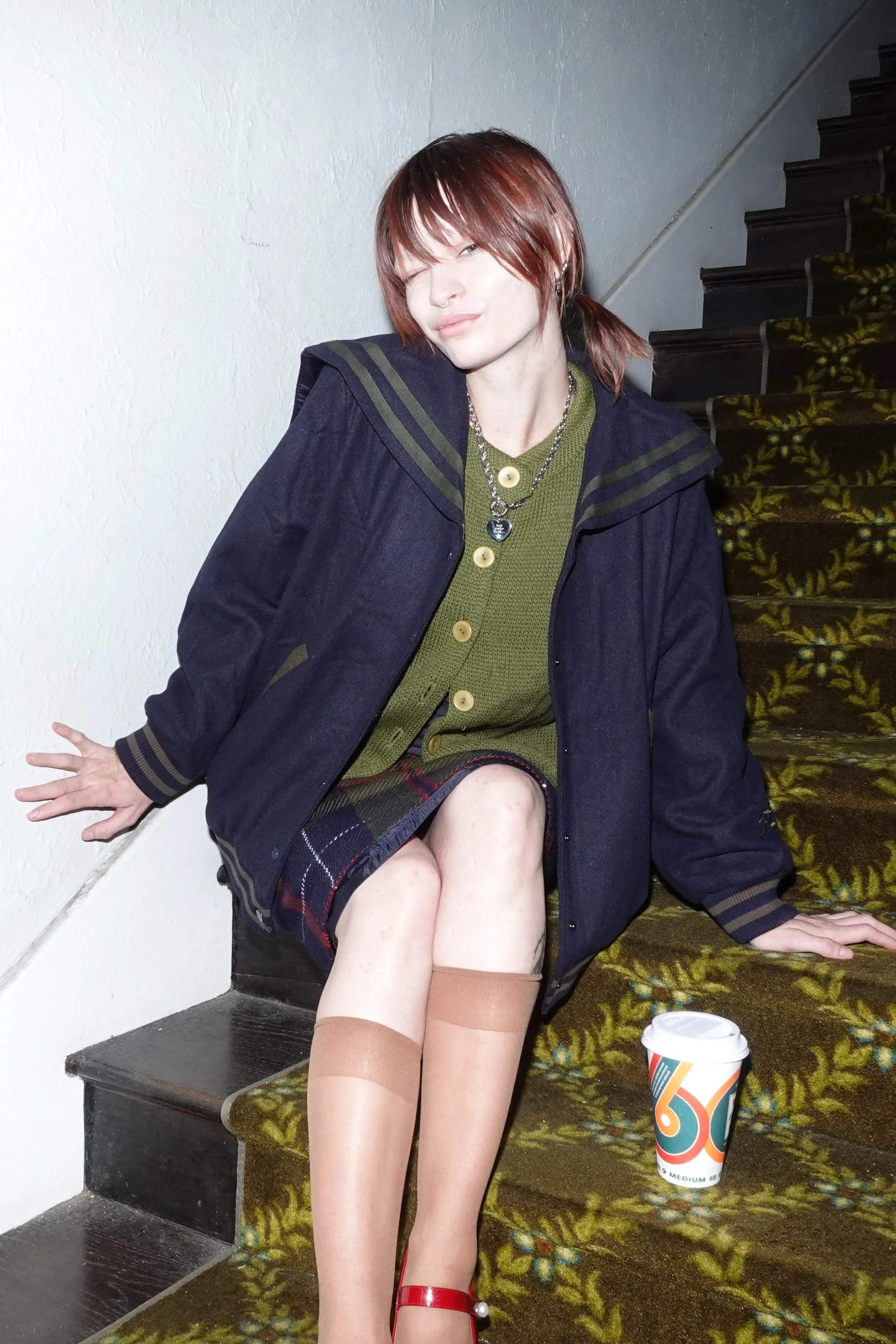 Scout Navy Sailor Varsity Jacket