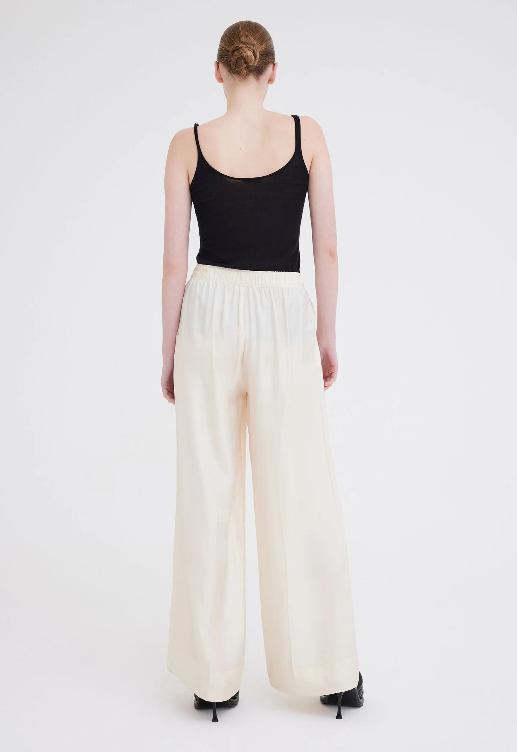 Seta Silk Pant in Cloth Cream