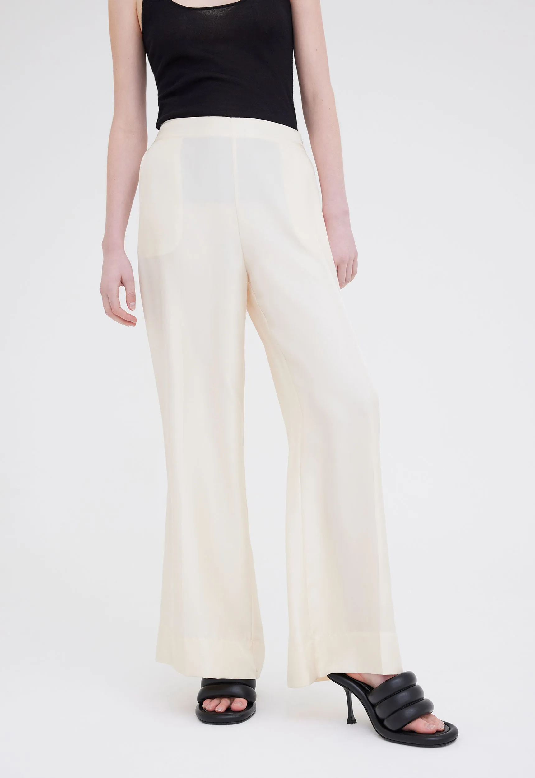 Seta Silk Pant in Cloth Cream