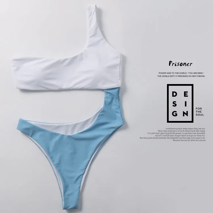Sexy One Shoulder Bikini Set