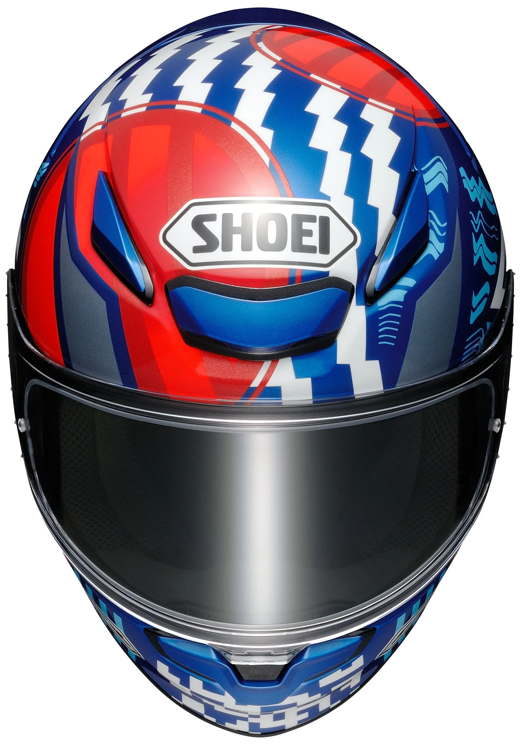 Shoei RF-1400 Diggia Helmet - TC-10 Blue/Red/White