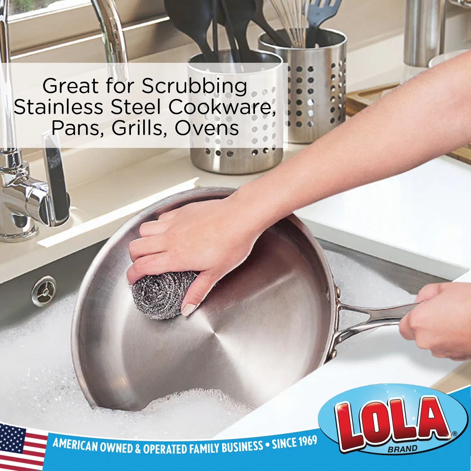 Stainless Steel Scourers - 2 pack