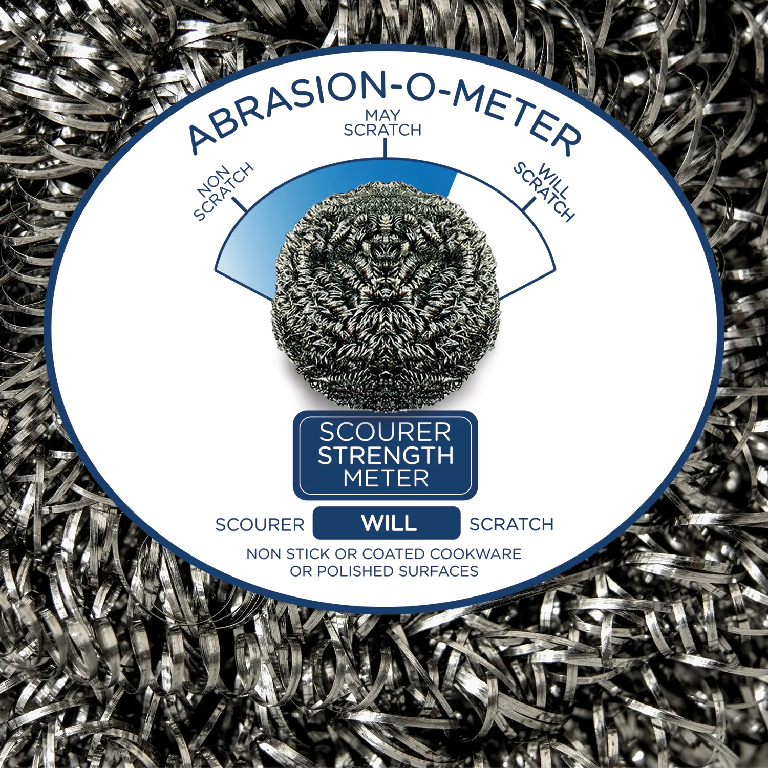 Stainless Steel Scourers - 2 pack