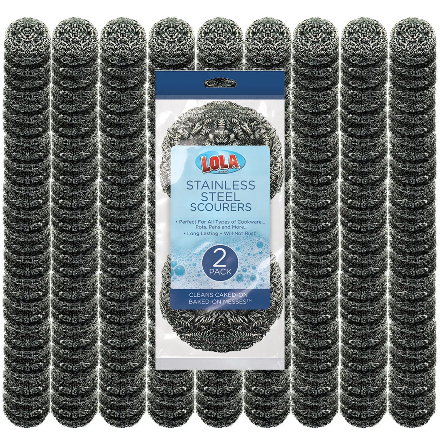 Stainless Steel Scourers - 288 pack