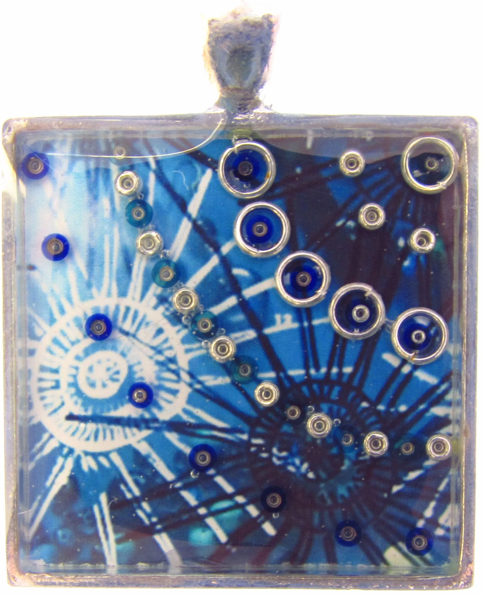 Supernova - silver plated necklace