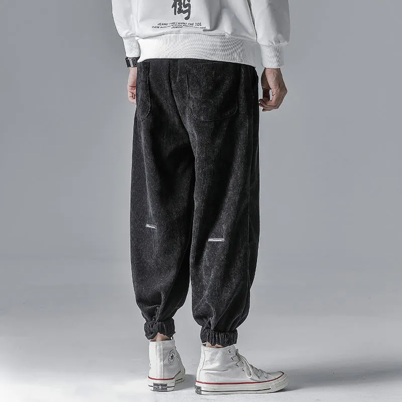Sweatpants with bunched legs