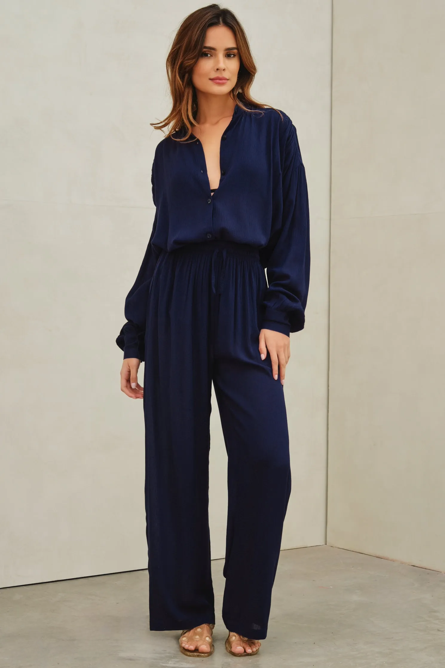 Tempus Beach Shirt Navy