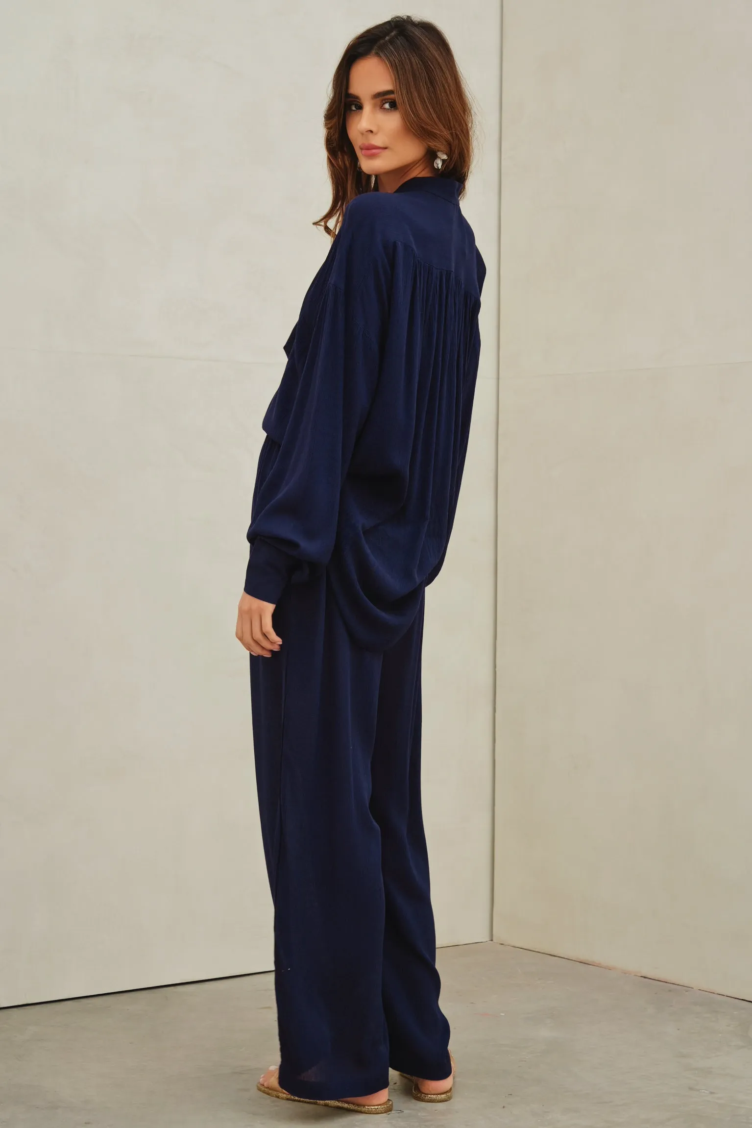 Tempus Beach Shirt Navy