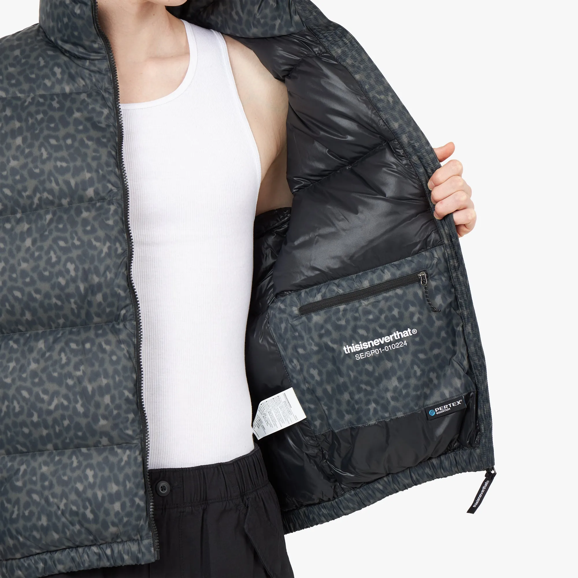 thisisneverthat PERTEX T Down Jacket Brown / Blue