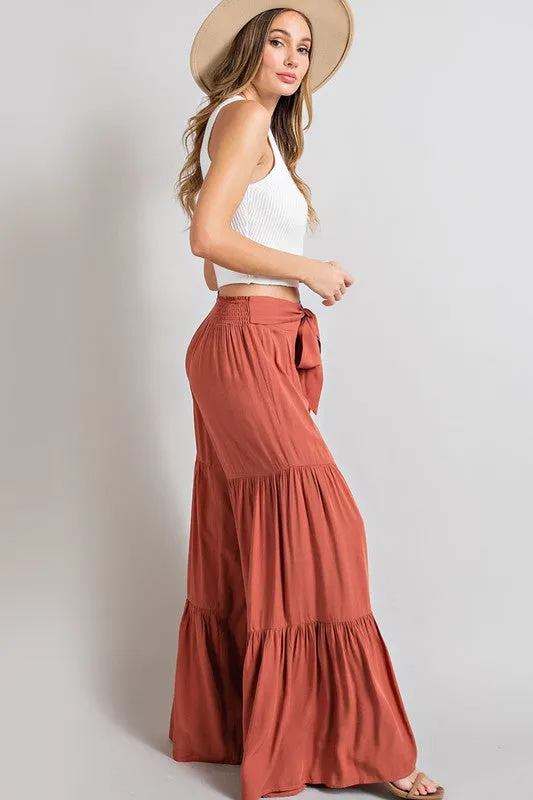 *Tiered Wide Pants