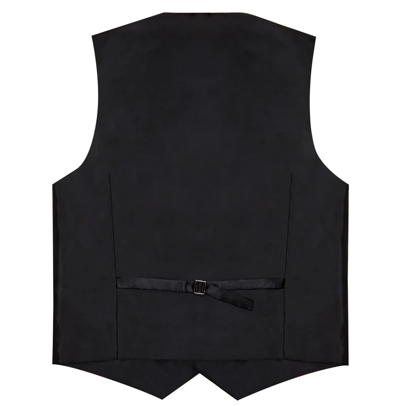 Ties2you Dress Vest Cordovan Red Solid Notched Collar Silk Button Vest for Men