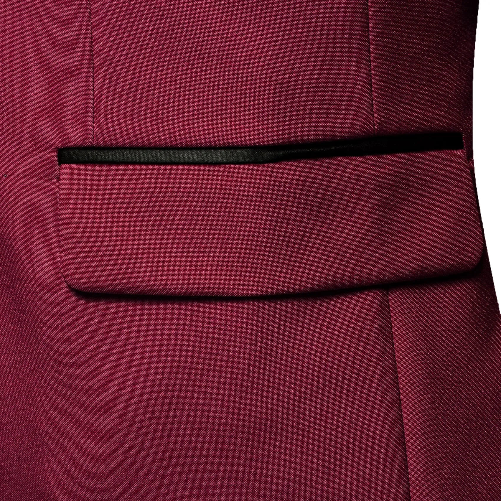Ties2you Men's Suit Burgundy Red Solid Button Down Notched Collar Dress Suit Top