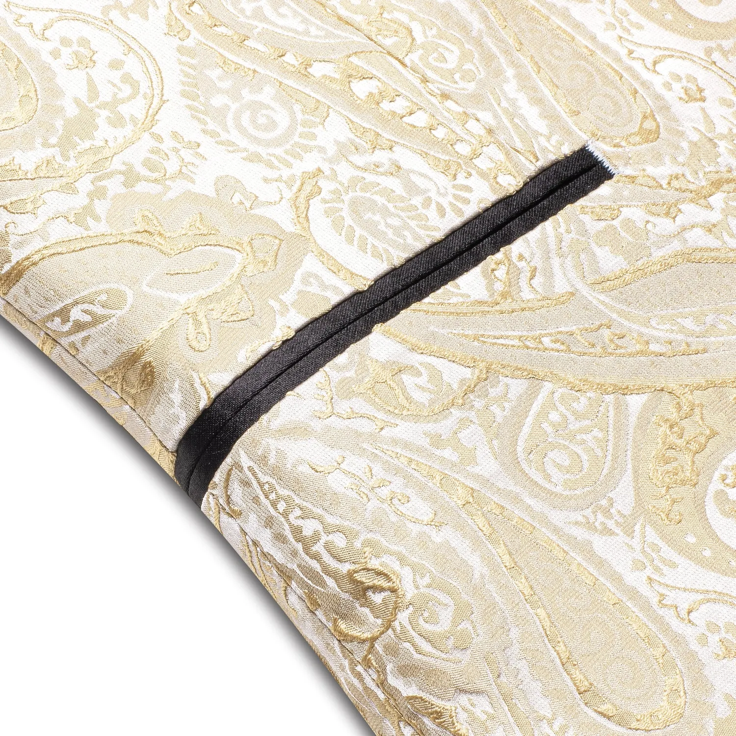 Ties2you Men's Suit Champagne Shawl Collar Embroidered Floral Suit For Party