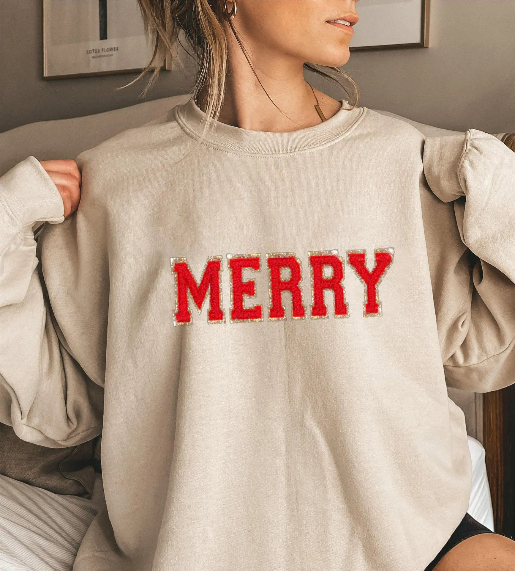 Toleet Black Friday Cyber Monday Christmas Printed Casual round Neck Women's Sweater Long Sleeve