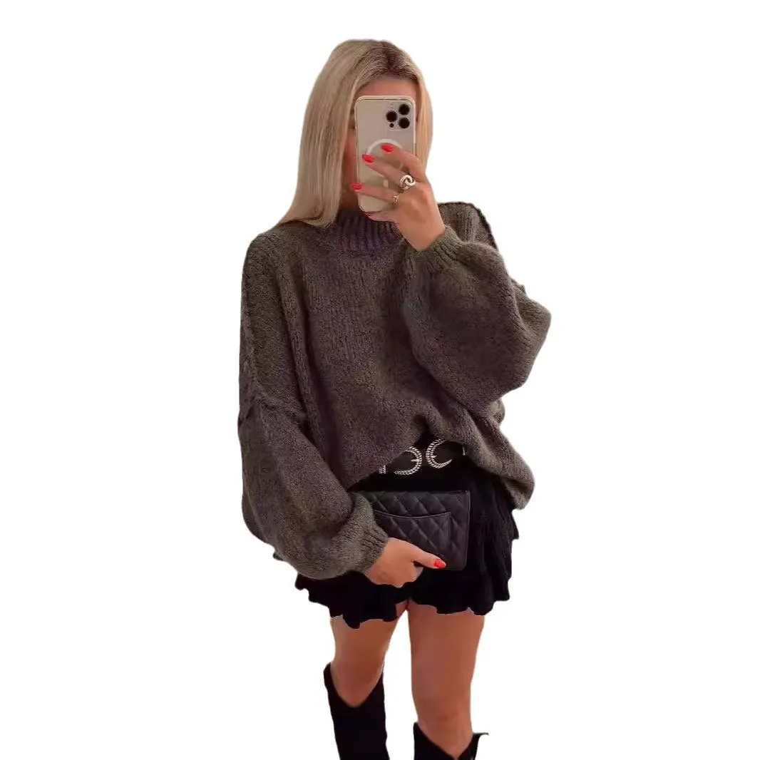 Toleet fall outfits women Women's 2024 Spring and Autumn New Elegant round Neck Simple Fashion Style Thin Sweater