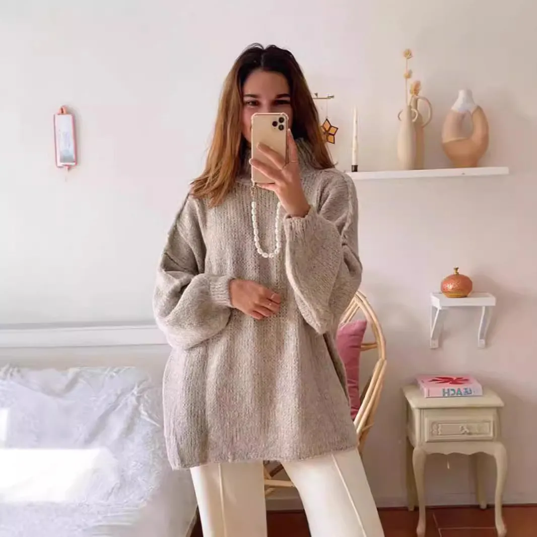 Toleet fall outfits women Women's 2024 Spring and Autumn New Elegant round Neck Simple Fashion Style Thin Sweater