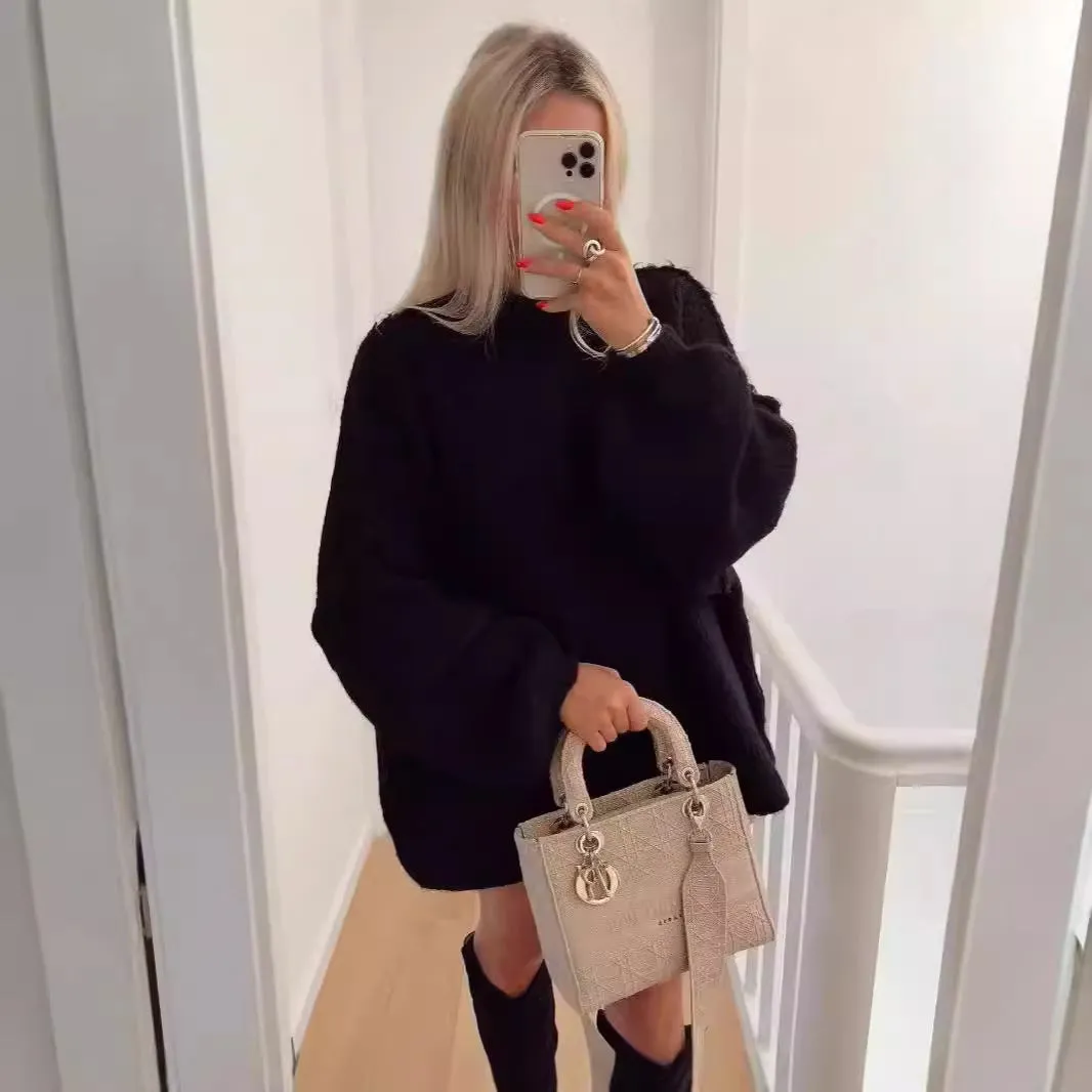 Toleet fall outfits women Women's 2024 Spring and Autumn New Elegant round Neck Simple Fashion Style Thin Sweater