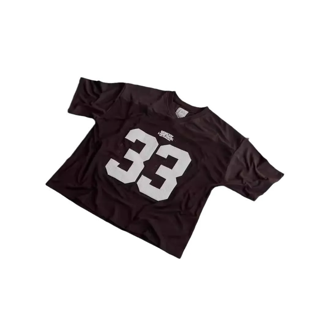 Toleet Y2K Men's and Women's Street Style Outfits American Style Y2g Hip Hop Gothic V-neck Letter Print Short Sleeve Streetwear Pattern T-shirt