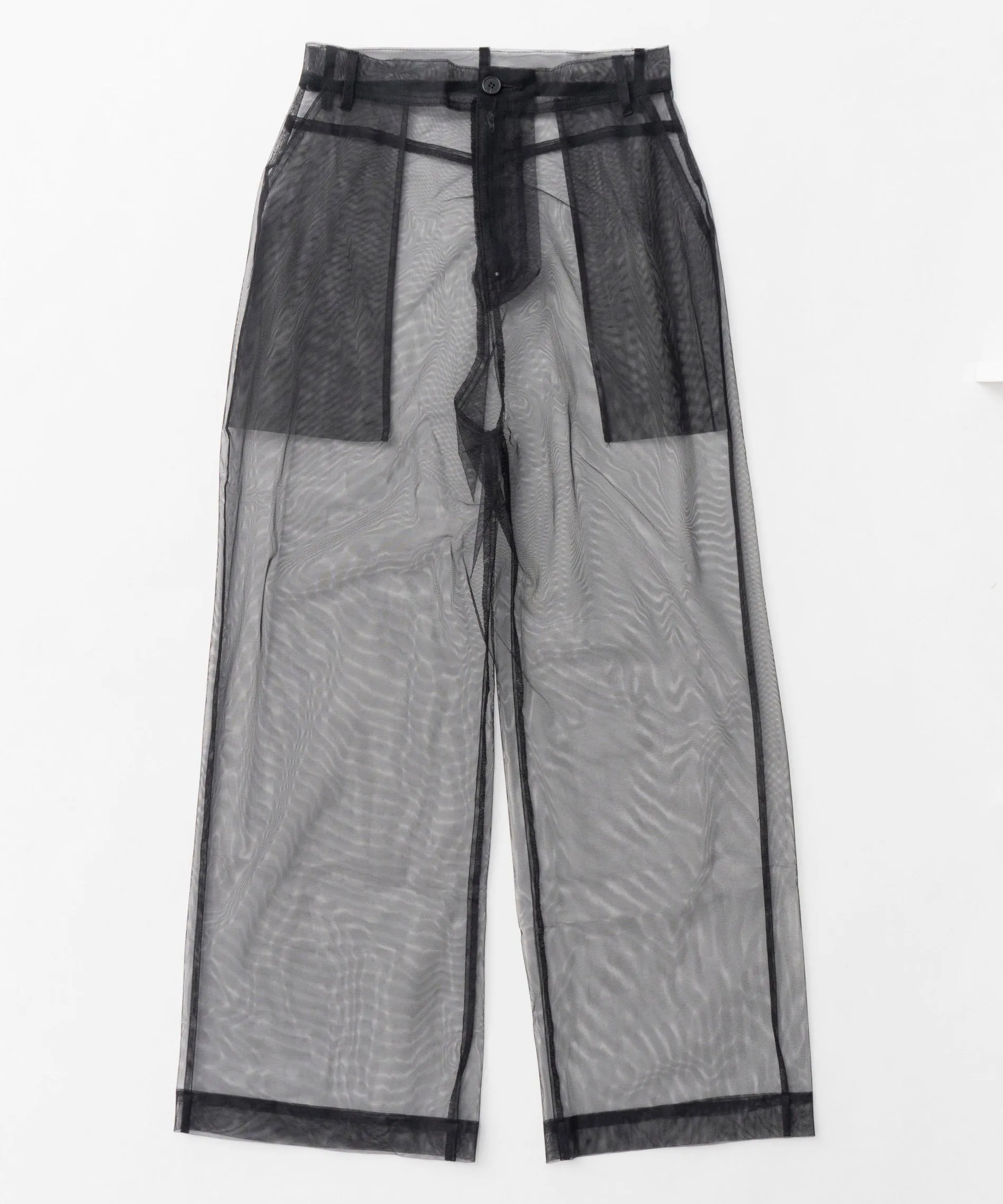 Tulle Layer Denim Pants