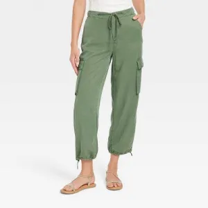 Universal Thread Women's Cargo Pants High-Rise Straight Leg Casual Fit