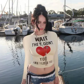Uniwim 2000s fashion Autumn 2024 New T-shirt Style Simple Casual All-Match Printed Letter Long Sleeve Top for Women