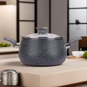 USHA SHRIRAM Non Stick Biryani Handi (5L) | Casserole with Lid | Aluminium Handi For Cooking | Biryani Pot | Cook N Serve Pot With Lid | Gas & Induction Handi | Cooking Handi Pot