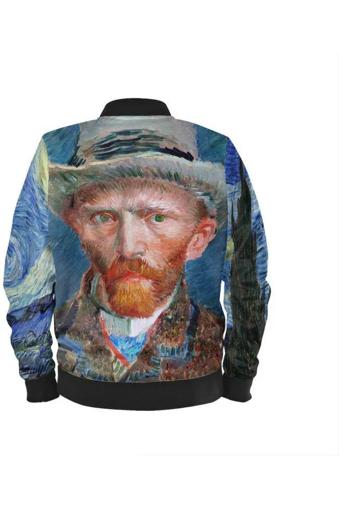 Van Gogh Starry Nights/Self-Portrait Men's Bomber Jacket