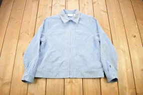 Vintage 1990s Alfred Dunner Corduroy Zip Up Sweater