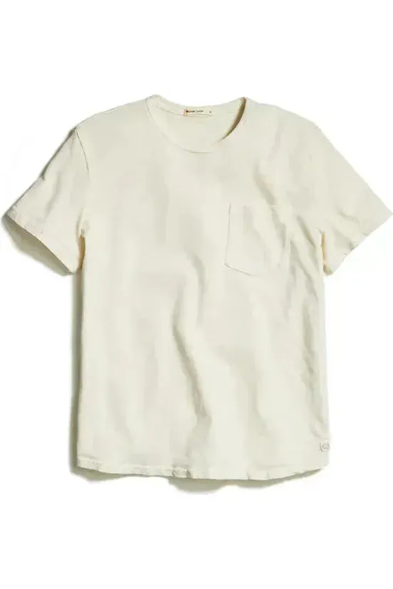 Vintage Heavy Slub Pocket Tee - Antique White