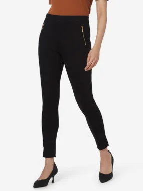 Wardrobe Black Zip Design Kesper Pointe Pants
