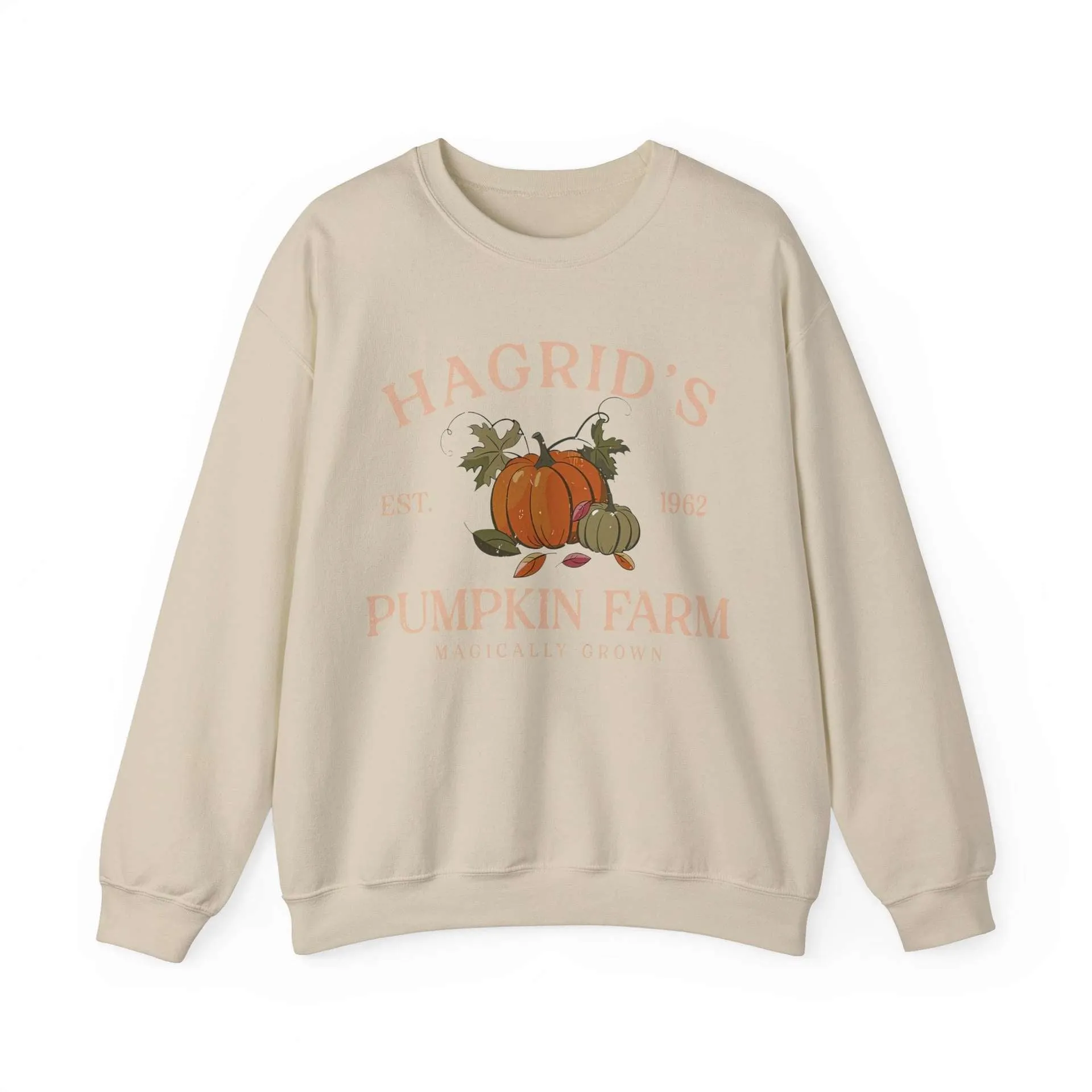 Wenkouban autumn and winter Christmas/thanksgiving outfits Terry Sweater Harry Potter Hagrid's Pumpkin Patch round Neck Sweater