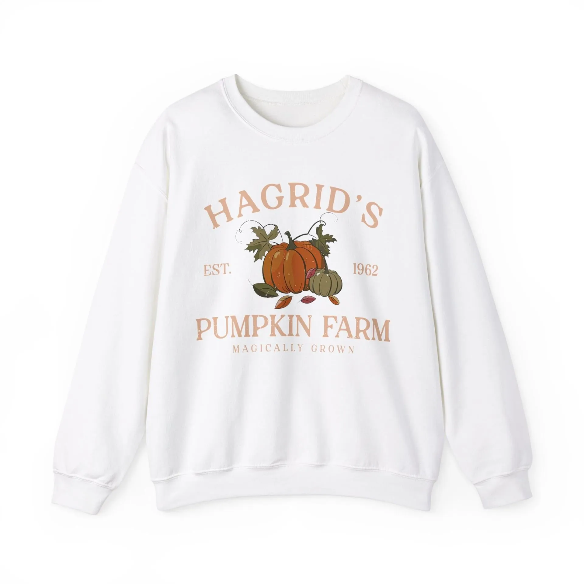 Wenkouban autumn and winter Christmas/thanksgiving outfits Terry Sweater Harry Potter Hagrid's Pumpkin Patch round Neck Sweater