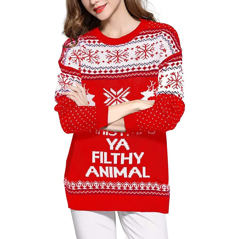 Wenkouban guys in skirts Christmas outfits Sweater SuéterVillapaitaPull-over свитерSweter