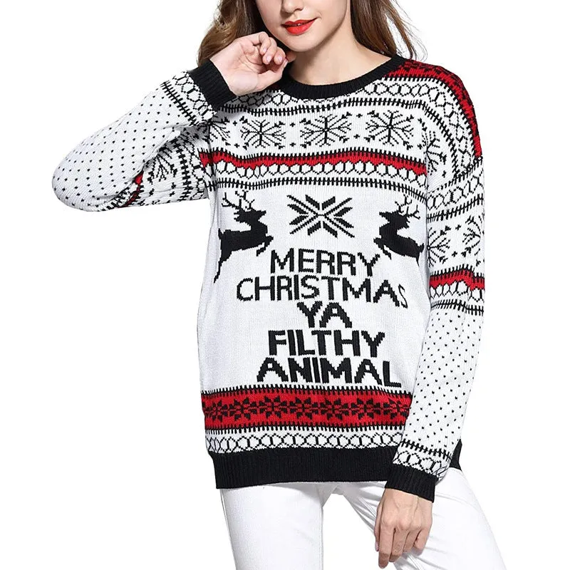 Wenkouban guys in skirts Christmas outfits Sweater SuéterVillapaitaPull-over свитерSweter