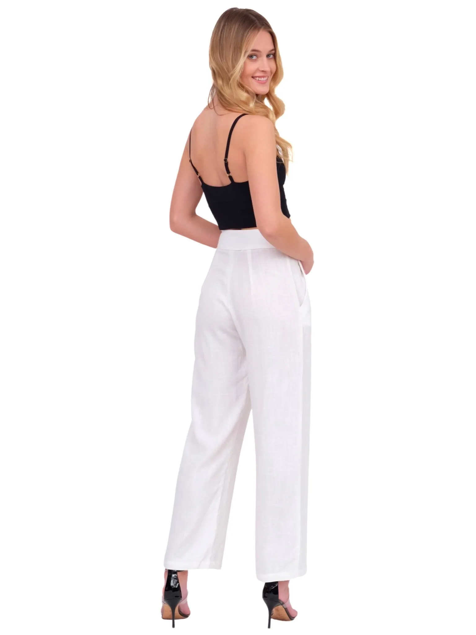 White Linen Trouser Pant