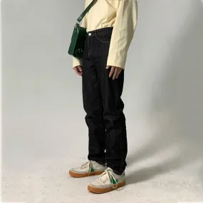 Wiaofellas  -   Men's Trendy Black Jeans All-match Korean Loose Casual Straight Pants Full Length Elegant Loose High Street Trousers