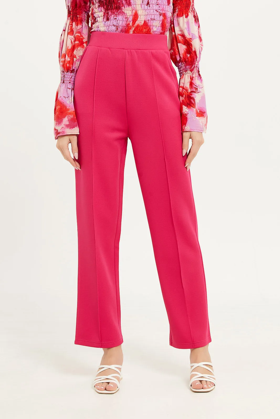 Women Fuchsia Pants